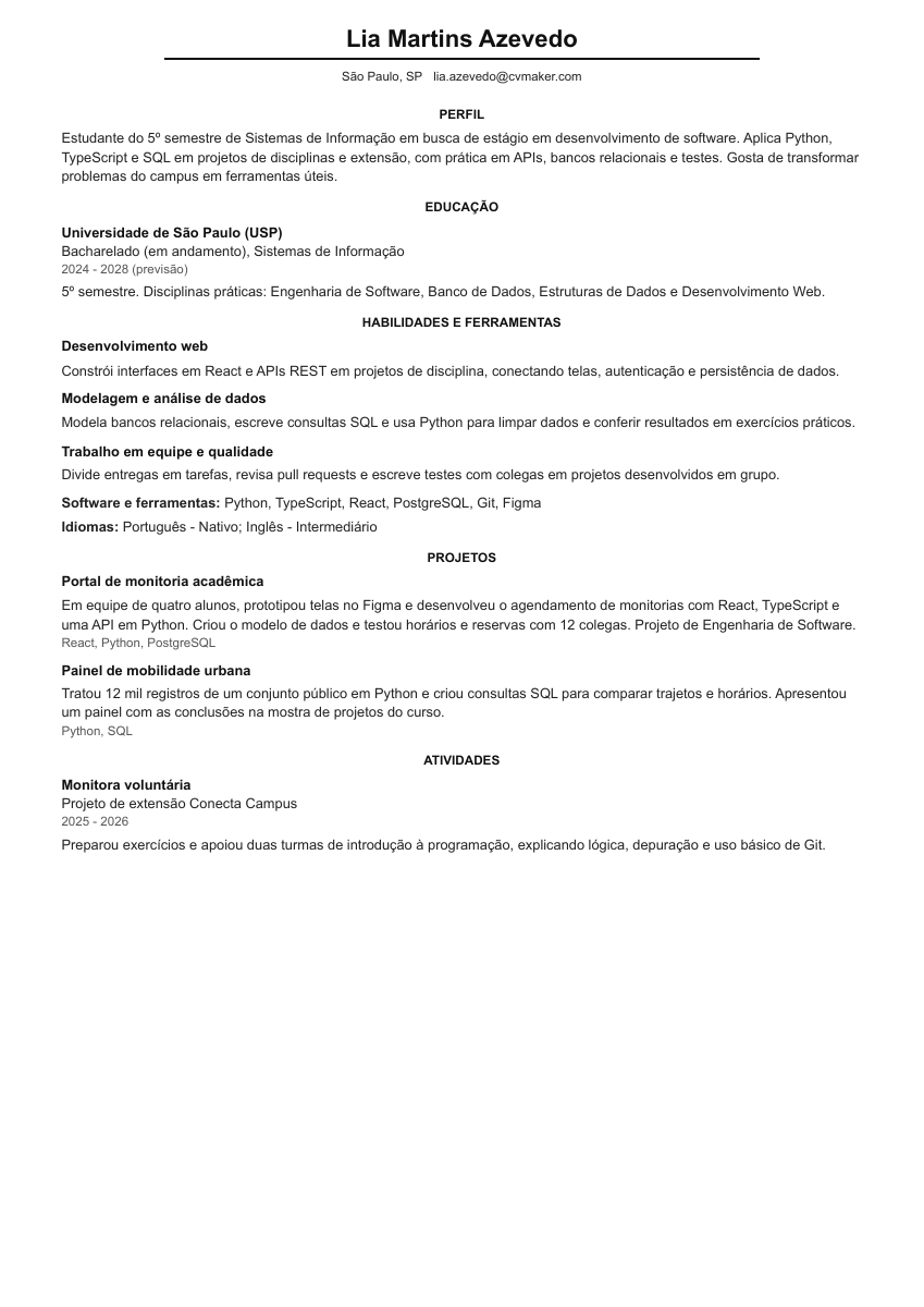 Exemplo fictício: Primeiro estágio, modelo Harvard. Abra o PDF para ampliar.